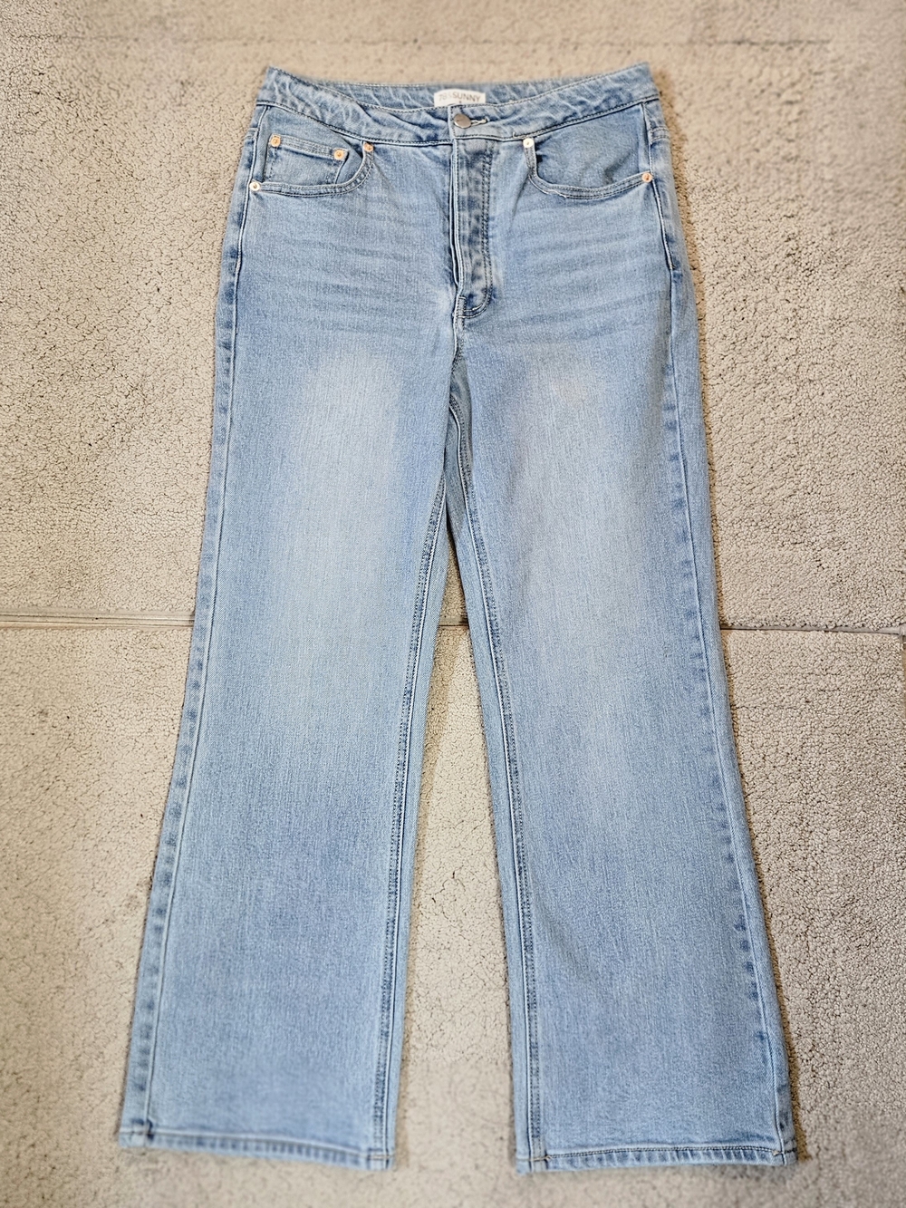 78 & Sunny Cropped Wide Leg Jeans – Women's Size 8 | Light Wash - Picture 3 of 8